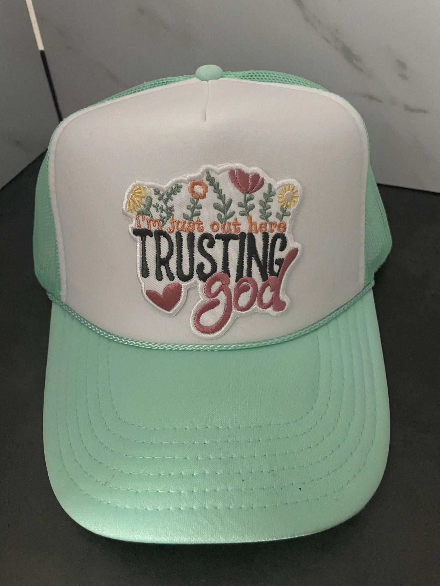 Trusting God Trucker Hat Faith Filled Creations Boutique