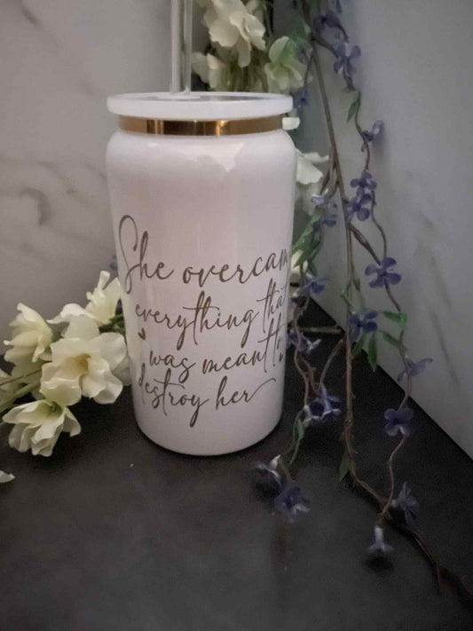 She overcame everything everything that was meant to destroy her Faith Filled Creations Boutique