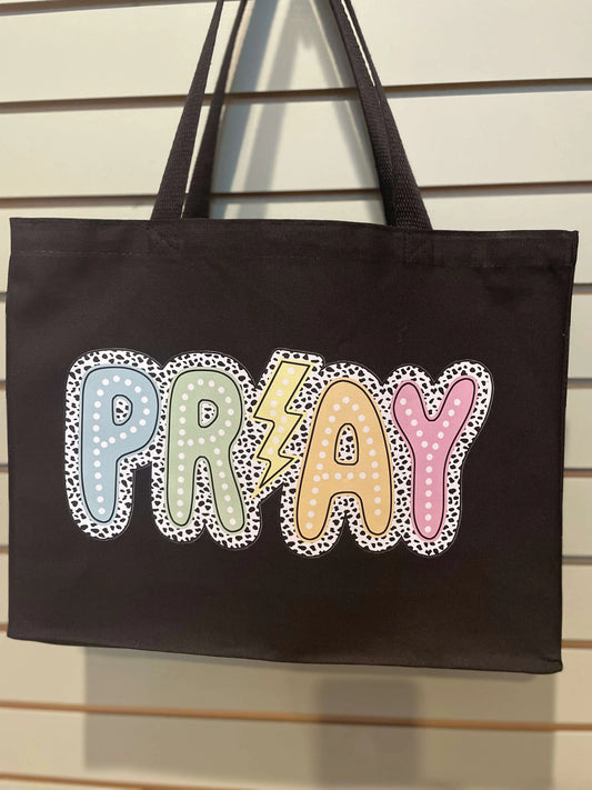 Pray Tote Bag - Faith Filled Creations Boutique