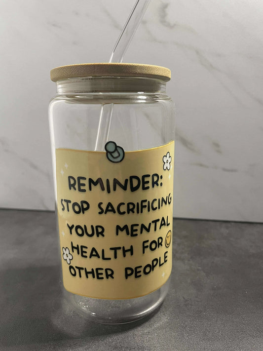 Reminder: Mental Health Faith Filled Creations Boutique